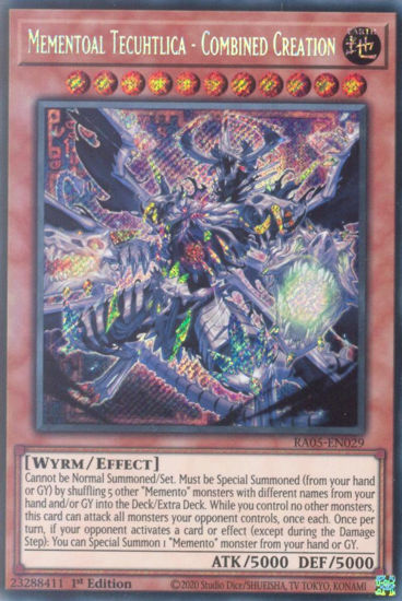 Mementoal Tecuhtlica - Combined Creation - RA05-EN029-SCR - (V.3 - Secret Rare) 1st Edition