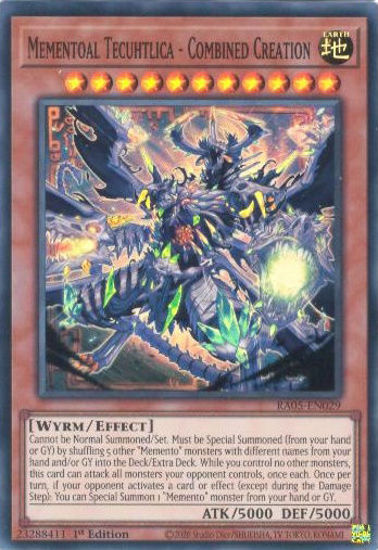 Mementoal Tecuhtlica - Combined Creation - RA05-EN029-SR - (V.1 - Super Rare) 1st Edition
