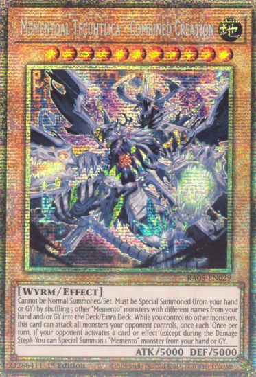 Mementoal Tecuhtlica - Combined Creation - RA05-EN029-STR - (V.7 - Starlight Rare) 1st Edition