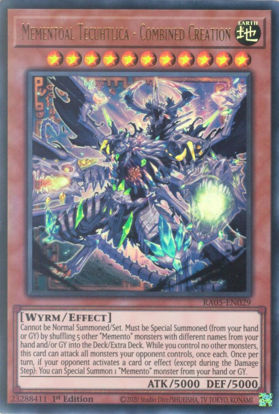 Mementoal Tecuhtlica - Combined Creation - RA05-EN029-UR - (V.2 - Ultra Rare) 1st Edition