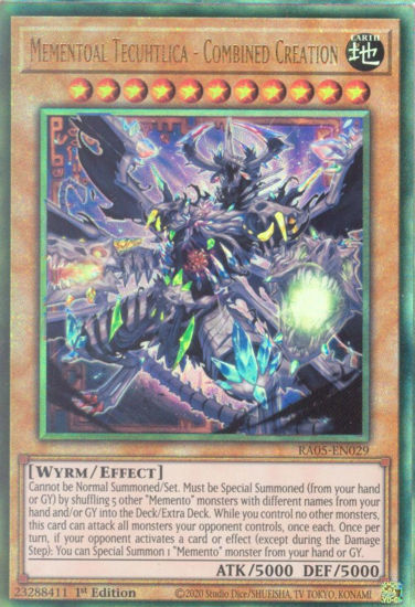Mementoal Tecuhtlica - Combined Creation - RA05-EN029-UTR - (V.6 - Ultimate Rare) 1st Edition