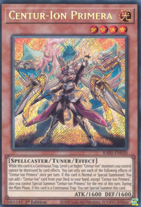 Centur-Ion Primera - RA05-EN030-SCR - (V.3 - Secret Rare) 1st Edition