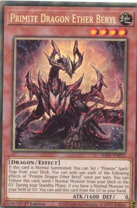 Primite Dragon Ether Beryl - RA05-EN033-CR - (V.5 - Collector's Rare) 1st Edition