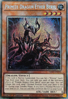 Primite Dragon Ether Beryl - RA05-EN033-STR - (V.7 - Starlight Rare) 1st Edition