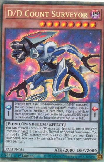 D/D Count Surveyor - RA05-EN034-CR - (V.5 - Collector's Rare) 1st Edition