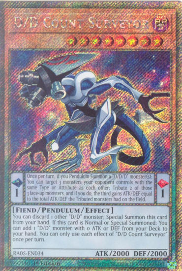 D/D Count Surveyor - RA05-EN034-PSR - (V.4 - Platinum Secret Rare) 1st Edition