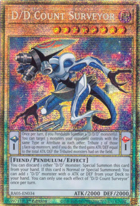 D/D Count Surveyor - RA05-EN034-STR - (V.7 - Starlight Rare) 1st Edition