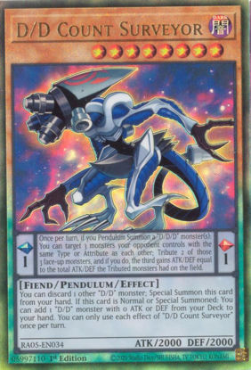 D/D Count Surveyor - RA05-EN034-UTR - (V.6 - Ultimate Rare) 1st Edition