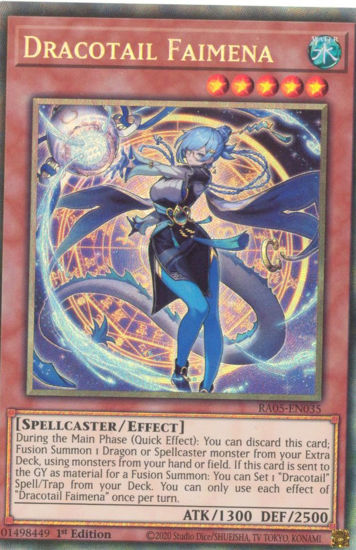 Dracotail Faimena - RA05-EN035-CR - (V.5 - Collector's Rare) 1st Edition