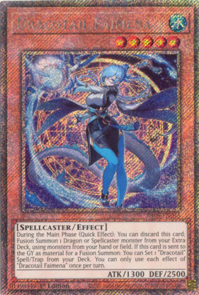 Dracotail Faimena - RA05-EN035-PSR - (V.4 - Platinum Secret Rare) 1st Edition