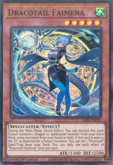 Dracotail Faimena - RA05-EN035-SR - (V.1 - Super Rare) 1st Edition