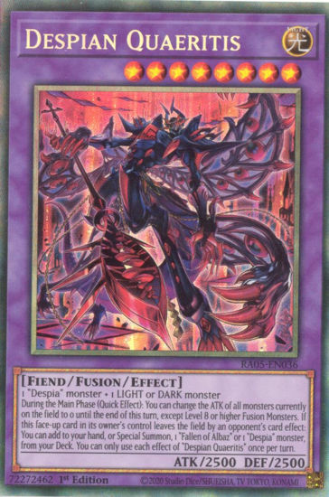 Despian Quaeritis - RA05-EN036-CR - (V.5 - Collector's Rare) 1st Edition