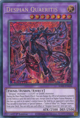 Despian Quaeritis - RA05-EN036-SCR - (V.3 - Secret Rare) 1st Edition
