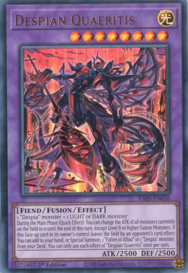 Despian Quaeritis - RA05-EN036-UR - (V.2 - Ultra Rare) 1st Edition