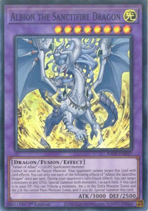 Albion the Sanctifire Dragon - RA05-EN037-SR - (V.1 - Super Rare) 1st Edition