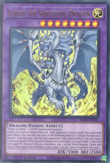 Albion the Sanctifire Dragon - RA05-EN037-UR - (V.2 - Ultra Rare) 1st Edition
