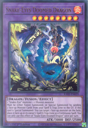 Snake-Eyes Doomed Dragon - RA05-EN039-UR - (V.2 - Ultra Rare) 1st Edition