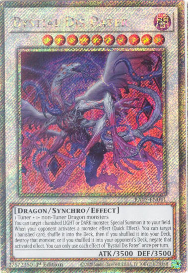 Bystial Dis Pater - RA05-EN041-PSR - (V.4 - Platinum Secret Rare) 1st Edition
