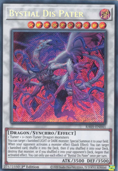 Bystial Dis Pater - RA05-EN041-SCR - (V.3 - Secret Rare) 1st Edition