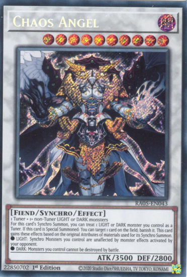 Chaos Angel - RA05-EN043-SCR - (V.3 - Secret Rare) 1st Edition