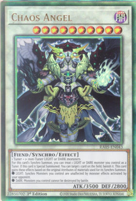 Chaos Angel - RA05-EN043-UTR - (V.6 - Ultimate Rare) 1st Edition
