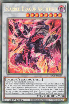 Scarred Dragon Archfiend - RA05-EN044-CR - (V.5 - Collector's Rare) 1st Edition