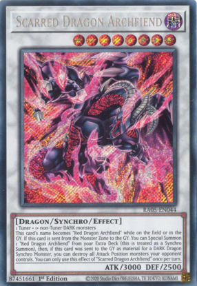 Scarred Dragon Archfiend - RA05-EN044-SCR - (V.3 - Secret Rare) 1st Edition
