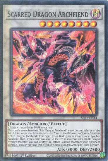 Scarred Dragon Archfiend - RA05-EN044-SR - (V.1 - Super Rare) 1st Edition