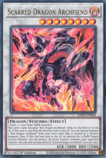 Scarred Dragon Archfiend - RA05-EN044-UR - (V.2 - Ultra Rare) 1st Edition
