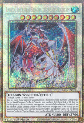 Lancea, Ancestral Dragon of the Ice Mountain - RA05-EN045-STR - (V.7 - Starlight Rare) 1st Edition