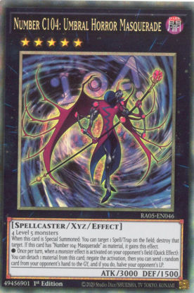 Number C104: Umbral Horror Masquerade - RA05-EN046-CR - (V.5 - Collector's Rare) 1st Edition