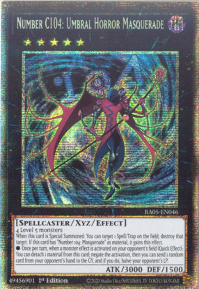 Number C104: Umbral Horror Masquerade - RA05-EN046-STR - (V.7 - Starlight Rare) 1st Edition