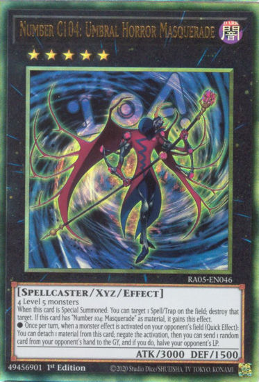 Number C104: Umbral Horror Masquerade - RA05-EN046-UTR - (V.6 - Ultimate Rare) 1st Edition