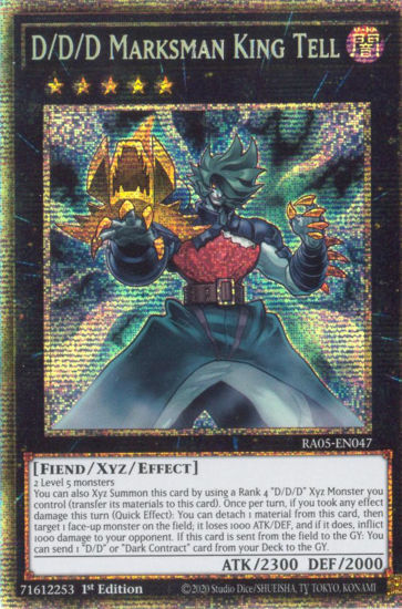 D/D/D Marksman King Tell - RA05-EN047-STR - (V.7 - Starlight Rare) 1st Edition