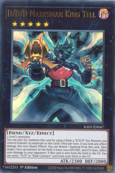 D/D/D Marksman King Tell - RA05-EN047-UR - (V.2 - Ultra Rare) 1st Edition