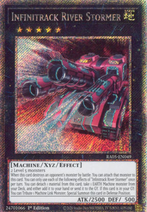 Infinitrack River Stormer - RA05-EN049-PSR - (V.4 - Platinum Secret Rare) 1st Edition
