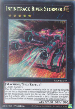 Infinitrack River Stormer - RA05-EN049-SCR - (V.3 - Secret Rare) 1st Edition