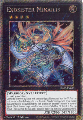 Exosister Mikailis - RA05-EN050-PSR - (V.4 - Platinum Secret Rare) 1st Edition