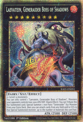 Laevatein, Generaider Boss of Shadows - RA05-EN051-STR - (V.7 - Starlight Rare) 1st Edition
