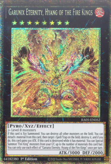 Garunix Eternity, Hyang of the Fire Kings - RA05-EN052-STR - (V.7 - Starlight Rare) 1st Edition