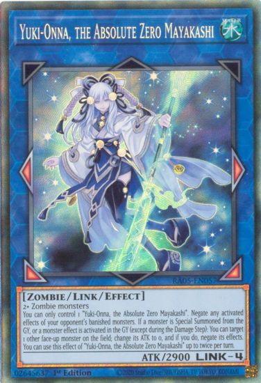 Yuki-Onna, the Absolute Zero Mayakashi - RA05-EN057-CR - (V.5 - Collector's Rare) 1st Edition