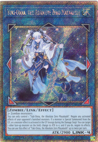 Yuki-Onna, the Absolute Zero Mayakashi - RA05-EN057-PSR - (V.4 - Platinum Secret Rare) 1st Edition