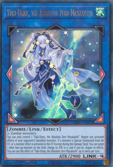 Yuki-Onna, the Absolute Zero Mayakashi - RA05-EN057-UR - (V.2 - Ultra Rare) 1st Edition