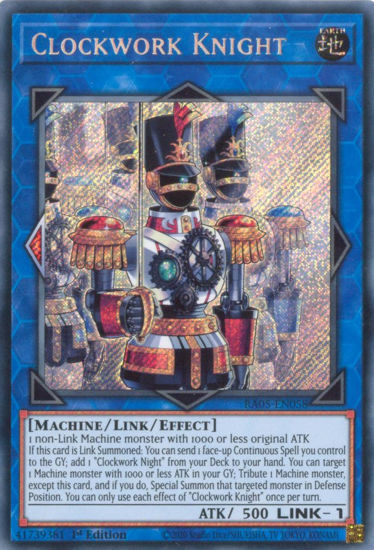 Clockwork Knight - RA05-EN058-SCR - (V.3 - Secret Rare) 1st Edition