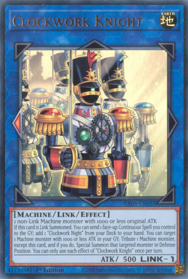 Clockwork Knight - RA05-EN058-UR - (V.2 - Ultra Rare) 1st Edition