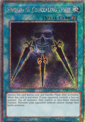 Swords of Concealing Light - RA05-EN059-PSR - (V.4 - Platinum Secret Rare) 1st Edition