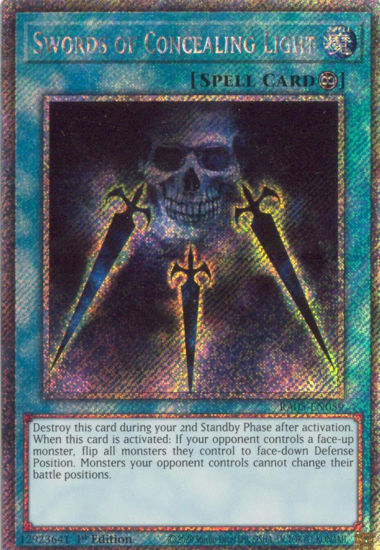 Swords of Concealing Light - RA05-EN059-PSR - (V.4 - Platinum Secret Rare) 1st Edition
