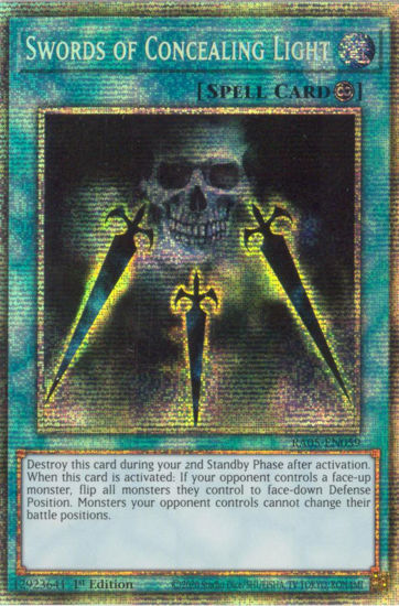 Swords of Concealing Light - RA05-EN059-STR - (V.7 - Starlight Rare) 1st Edition