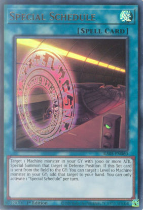 Special Schedule - RA05-EN060-UR - (V.2 - Ultra Rare) 1st Edition