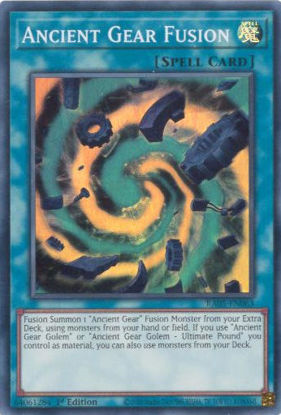 Ancient Gear Fusion - RA05-EN063-SR - (V.1 - Super Rare) 1st Edition